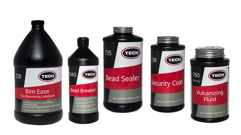 TECH tire repair chemicals and lubricants — Superior Auto Equipment distributor