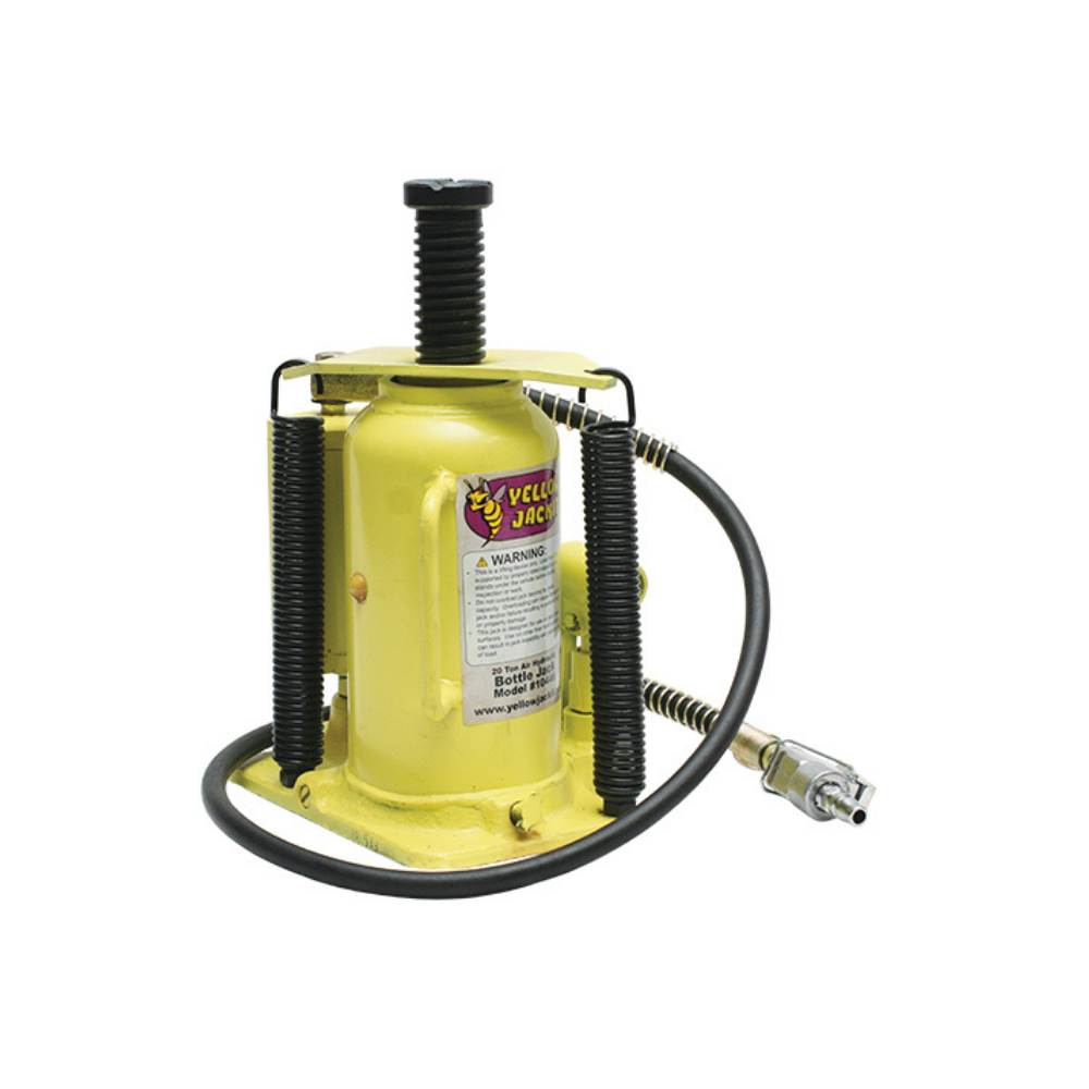 ESCO 10446 Yellow Jackit 20 Ton air/manual bottle jack with welded base
